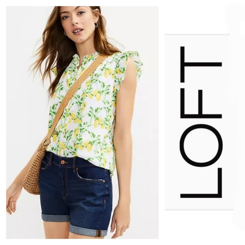 Loft Denim Jean Shorts Size 2 26 Medium Wash NEW NWT Blue